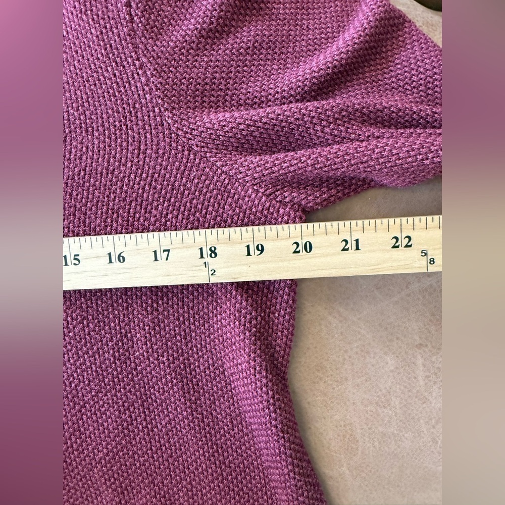 Lush Dark Pink Mockneck Sweater Women’s Size Large - Picture 3 of 6